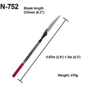 Genėjimo pjūklas ilgu kotu Nishigaki Nobinoko N-752 1,3m